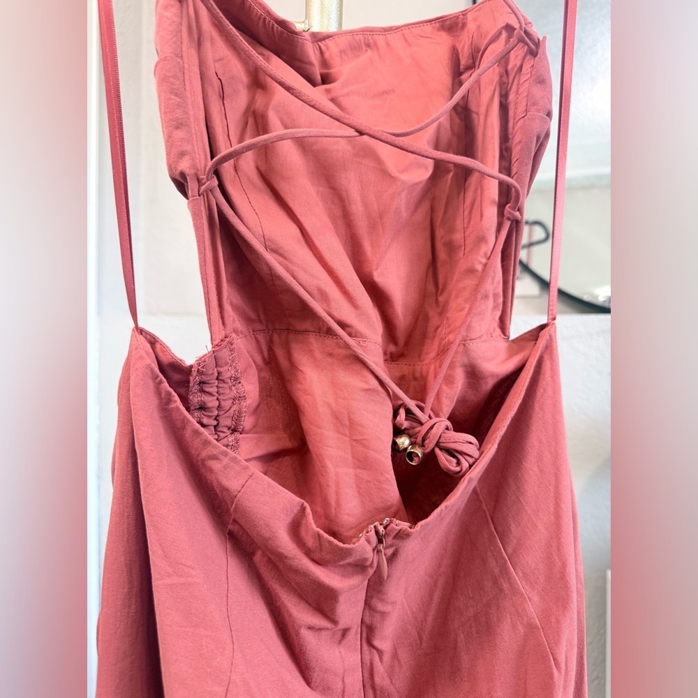 NWT - Strappy Midi Dress in Rust - Size Medium - Picture 8 of 11